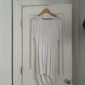 NWT Kimberly Ovitz White Long Sleeve Dress